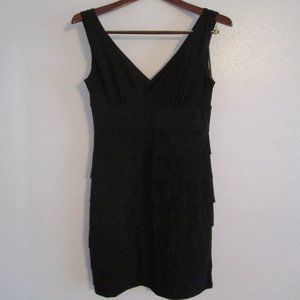 Black Sleeveless V-Neck Cocktail Dress Size 8 B.SMART